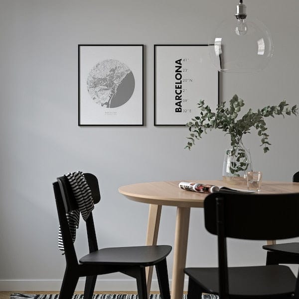 Ikea BILD - Poster, coordinates, Barcelona,40x50 cm