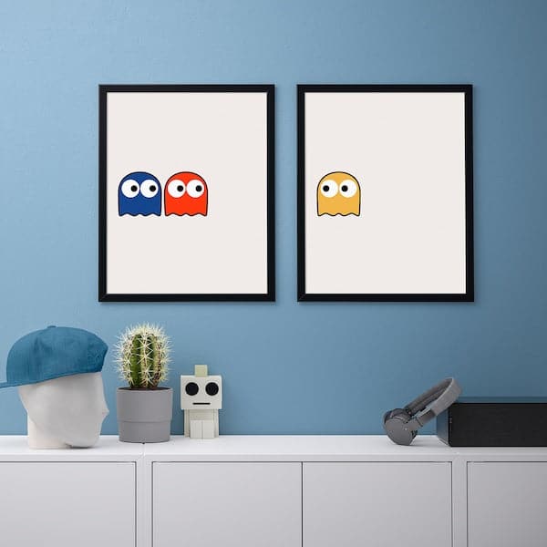 BILD - Poster, colourful ghosts, , 40x50 cm - best price from Maltashopper.com 30554961