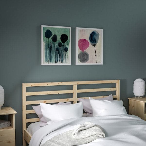 Ikea BILD - Poster, Watercolour flowers, 40x50 cm