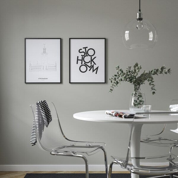 Ikea BILD - Poster, scattered letters, Stockholm,40x50 cm