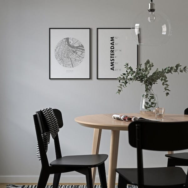 Ikea BILD - Poster, map, Amsterdam,40x50 cm