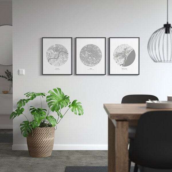 Ikea BILD - Poster, map, Barcelona,40x50 cm