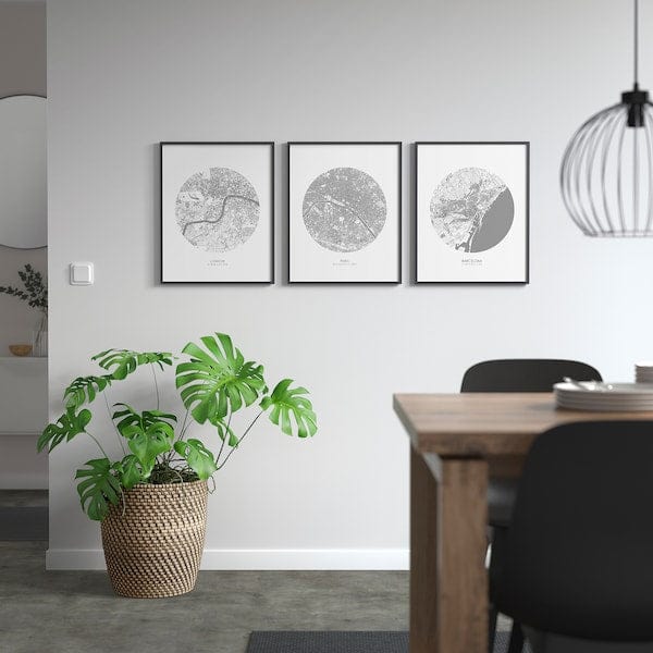 Ikea BILD - Poster, map, London,40x50 cm