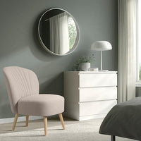 BILLHAMN easy chair, grey-beige, 59x82x78 cm