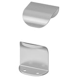 BILLSBRO handle, stainless steel colour, 40 mm, 2 pack