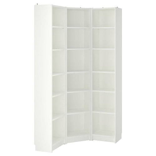 BILLY - Bookcase combination/crnr solution, white, 95/95x28x202 cm