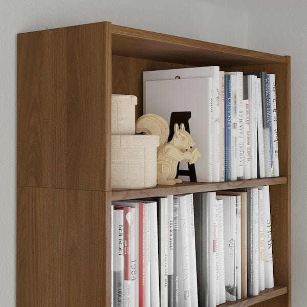 Ikea BILLY - Height extension unit, brown walnut effect, 80x28x35 cm