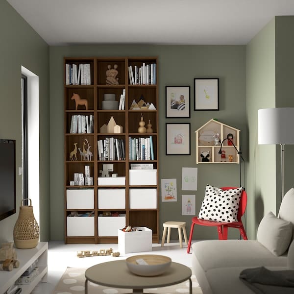 Ikea BILLY - Height extension unit, brown walnut effect, 40x28x35 cm