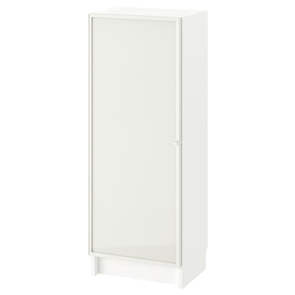 BILLY / HÖGBO - Bookcase combination w glass doors, white, 40x30x106 cm - best price from Maltashopper.com 29494421
