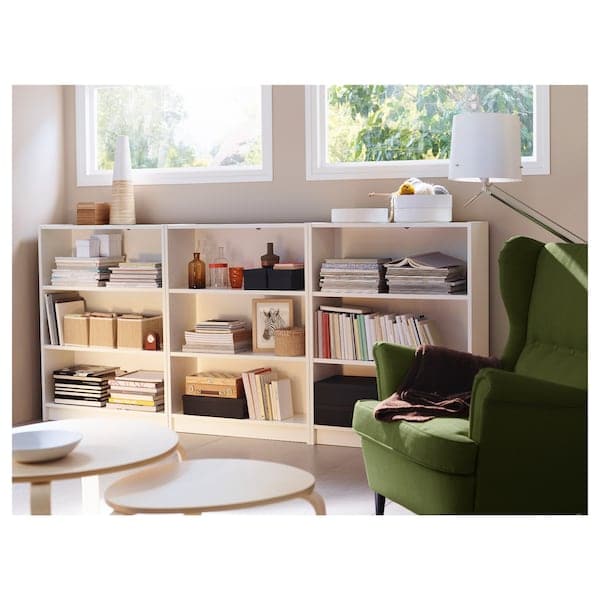 Ikea BILLY - Bookcase, white, 240x28x106 cm