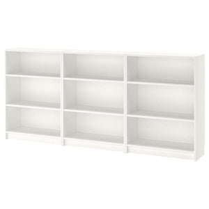 Ikea BILLY - Bookcase, white, 240x28x106 cm