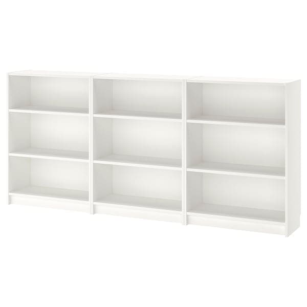 Ikea BILLY - Bookcase, white, 240x28x106 cm