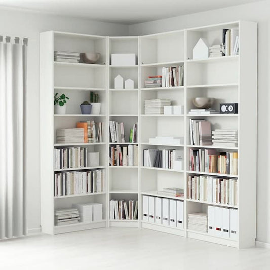 Ikea BILLY - Bookcase, white, 215/135x28x237 cm