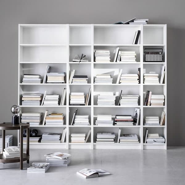 Ikea BILLY - Bookcase, white, 80x28x202 cm