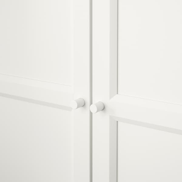 Ikea BILLY / OXBERG - Bookcase with doors, white, 80x30x202 cm