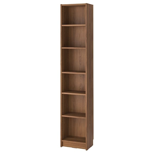 BILLY - BILLY Bookcase, brown walnut effect, 40x28x202 cm