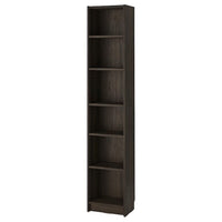 BILLY bookcase, dark brown oak effect, 40x28x202 cm