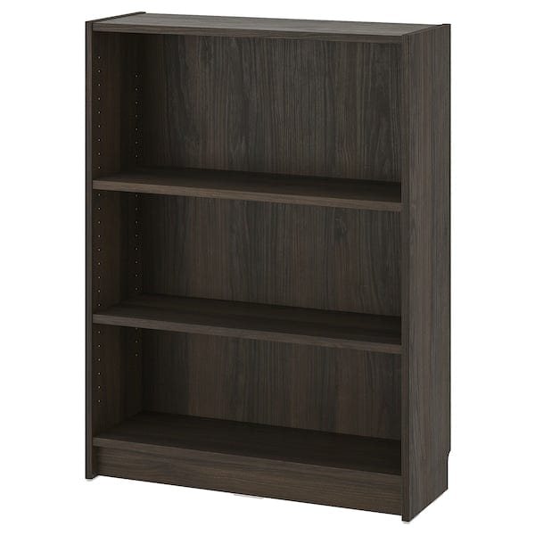 Ikea BILLY - Bookcase, dark brown oak effect,80x28x106 cm