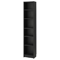 BILLY bookcase, black oak effect, 40x28x202 cm