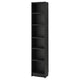 BILLY bookcase, black oak effect, 40x28x202 cm