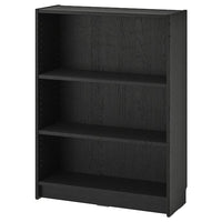 BILLY bookcase, black oak effect, 80x28x106 cm
