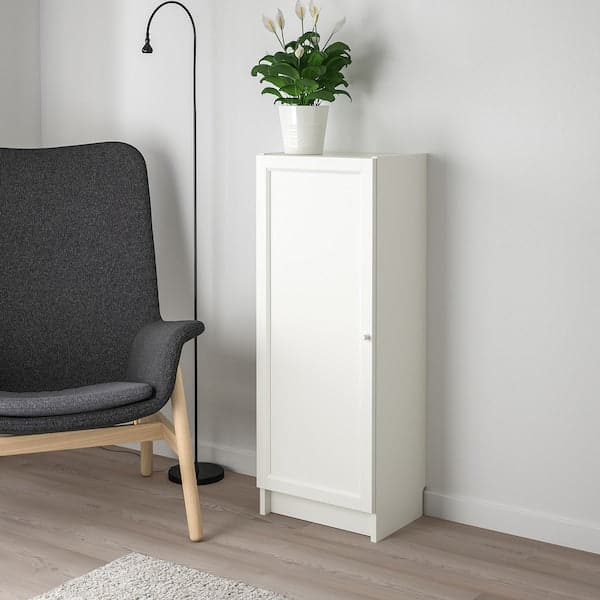 Ikea BILLY / OXBERG - Bookcase with door, white, 40x30x106 cm