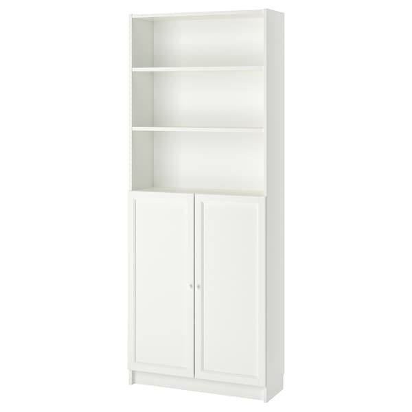 Ikea BILLY / OXBERG - Bookcase with doors, white, 80x30x202 cm