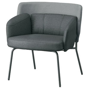 Ikea BINGSTA - Armchair, Vissle dark grey/Kabusa dark grey ,