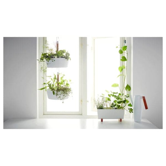 Ikea BITTERGURKA - Plant pot, white, 32x15 cm