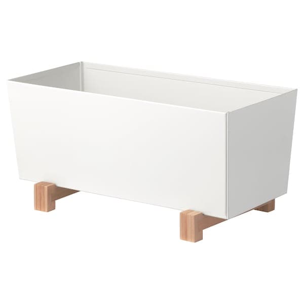 Ikea BITTERGURKA - Plant pot, white, 32x15 cm