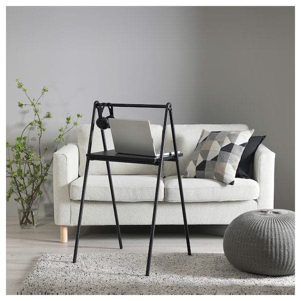 Ikea BJÖRKÅSEN - Folding table, black, 59x35 cm