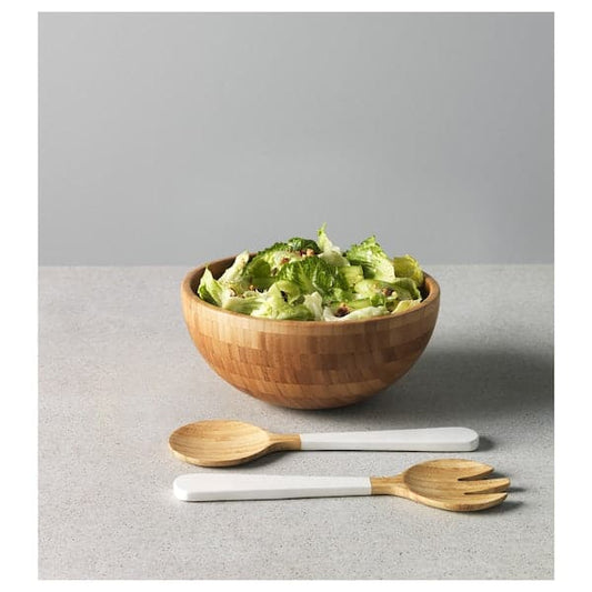 Ikea BLANDA MATT - Serving bowl, bamboo, 28 cm