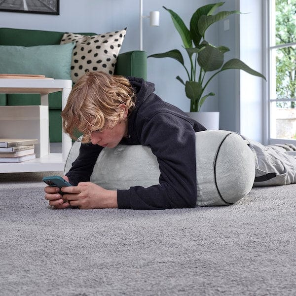 Ikea BLÅSKATA - Cushion, cylindrical/light grey,80 cm