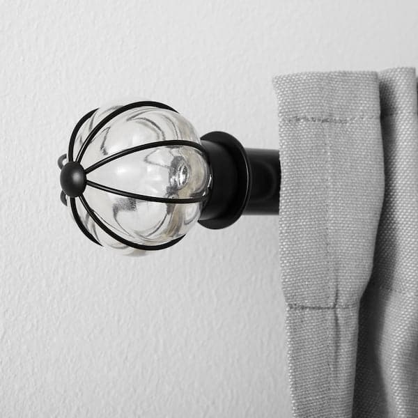 Ikea BLÅST - Finials, 1 pair, black