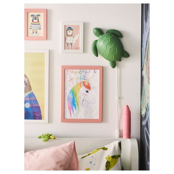 Ikea BLÅVINGAD - LED wall light, tortoise / green ,