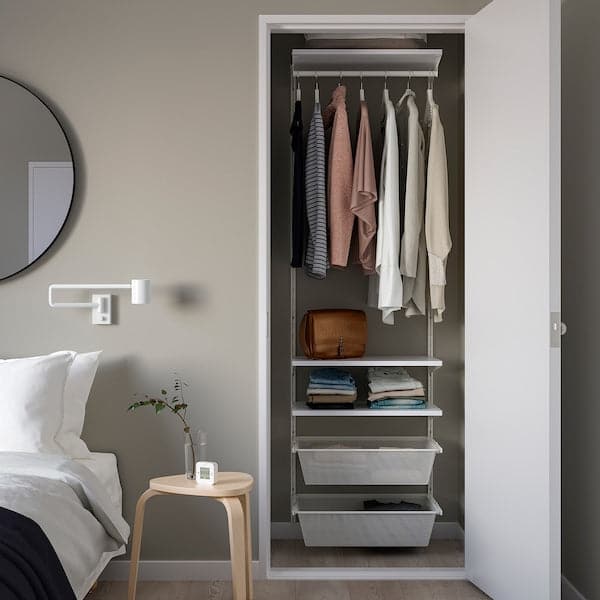 Ikea BOAXEL - Wardrobe combination, white, 62x40x201 cm