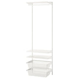 BOAXEL wardrobe combination, white, 62x40x201 cm