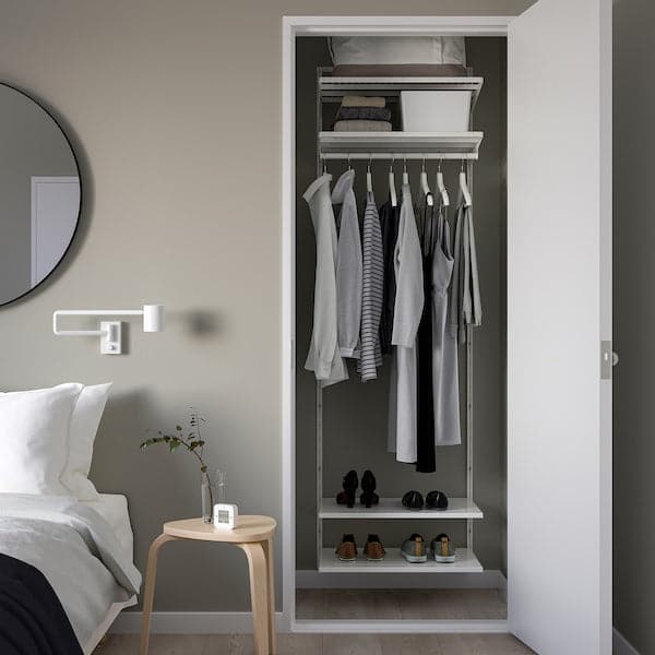 Ikea BOAXEL - Wardrobe combination, white, 62x40x201 cm