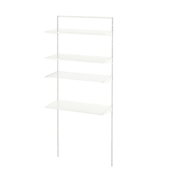 Ikea BOAXEL - Laundry combination, white/metal, 82x40x201 cm