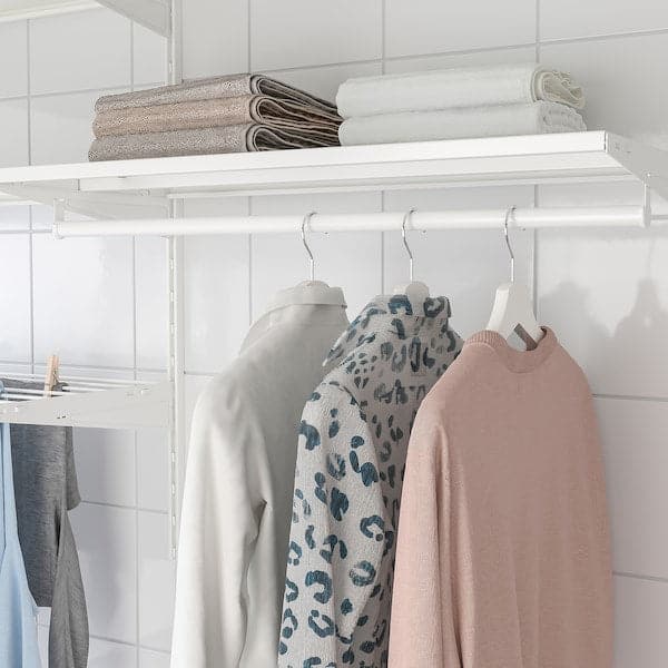 Ikea BOAXEL - Shelf, metal white, 80x40 cm