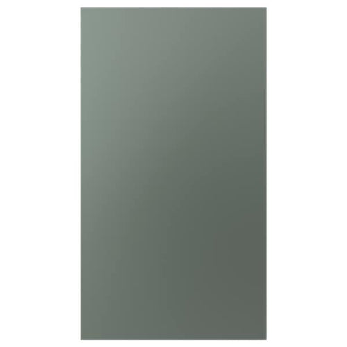 BODARP - Front for dishwasher, grey-green, 45x80 cm