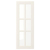 BODBYN glass door, off-white, 30x80 cm