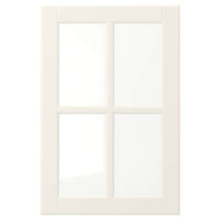 BODBYN - Glass door, off-white, 40x60 cm - best price from Maltashopper.com 70485046
