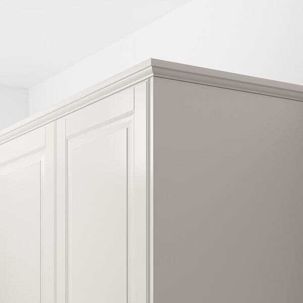 Ikea BODBYN - Contoured deco strip/moulding, off-white, 221x6 cm