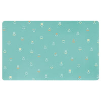 BÖNSYRSA desk pad, turquoise, 60x37 cm