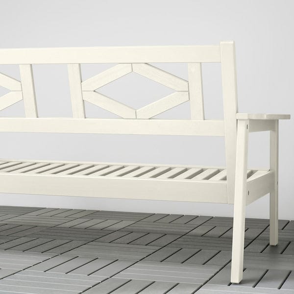 Ikea BONDHOLMEN - 2-seat sofa, outdoor, white/beige, 139x81x73 cm