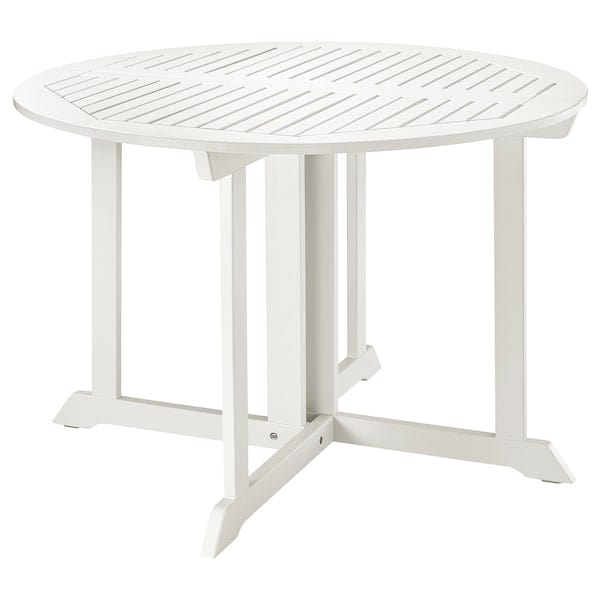 Ikea BONDHOLMEN - Garden table, white/beige,108 cm
