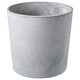 BOYSENBÄR plant pot, in/outdoor light grey, 24 cm