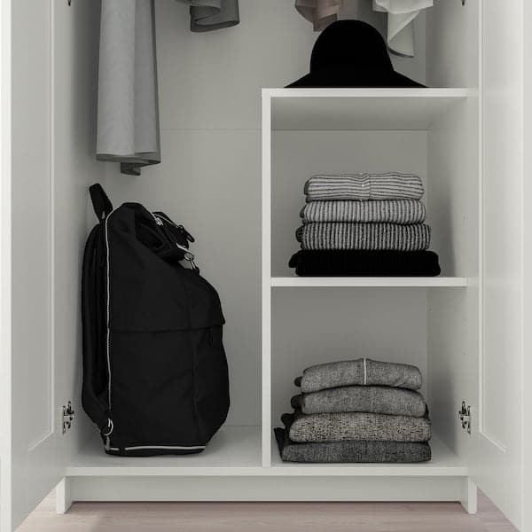 Ikea BRIMNES - Wardrobe with 2 doors, white, 78x190 cm