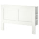 BRIMNES headboard with storage compartment, white, 160 cm